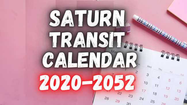 Saturn transit calendar Saturn transit calendar